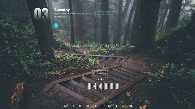 Rainmeter Raindrops Rhyme with Music on Windows 10 смотреть онлайн