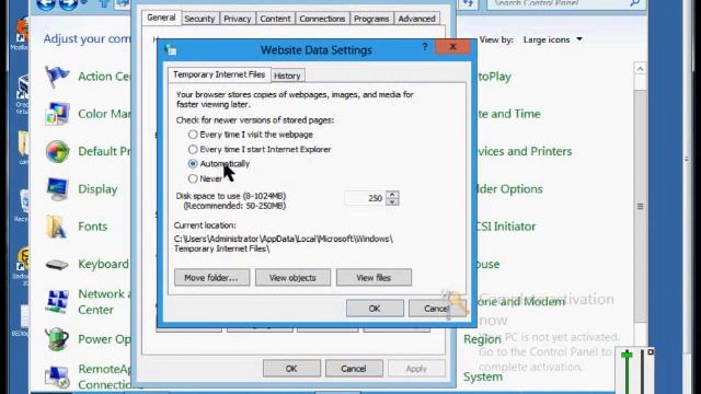 How to change the cached web page settings for Microsoft Windows Server 2012 смотреть онлайн