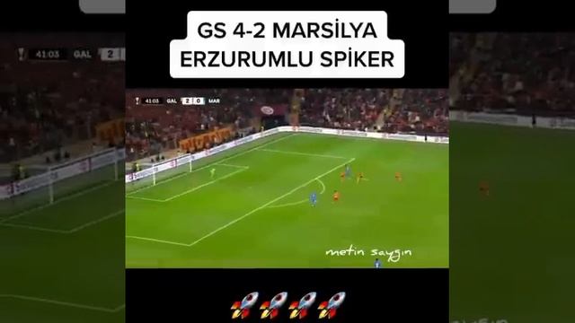 Galatasaray-Marsilya Erzurumlu spiker😂 смотреть онлайн
