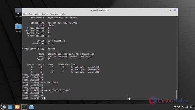 How to Configure and Test RAID 5 on Linux Mint 20 смотреть онлайн