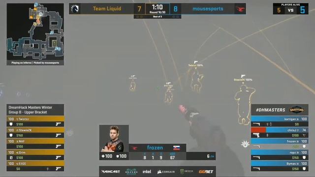 LIQUID VS MOUZSPORTS|1 КАРТА|INFERNO|DREAMHACK MASTERS WINTER 2020 смотреть онлайн