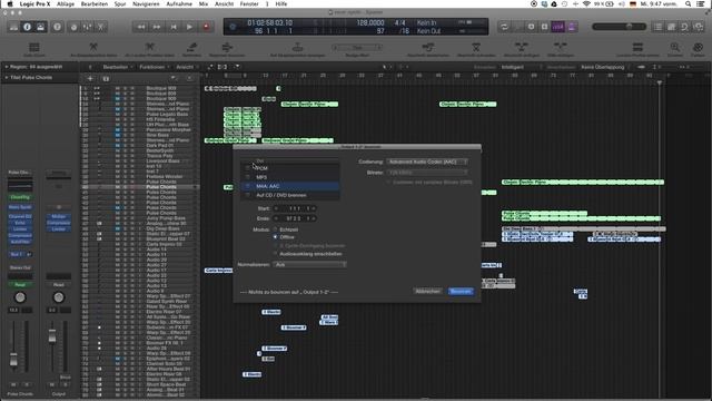 Logic Pro X für Anfänger Tutorial 11 Exportieren,Bouncen (zB. als MP3) смотреть онлайн