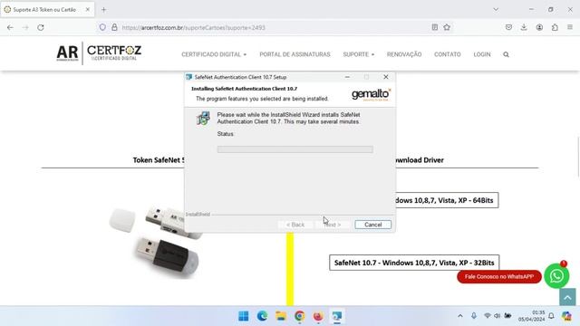 Acessando o SisPass do ibama com o Token SafeNet AR Certfoz смотреть онлайн