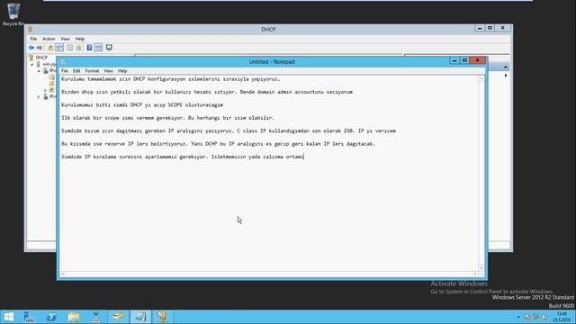 Windows Server 2012 R2 DHCP Kurulum Scope Oluşturma смотреть онлайн