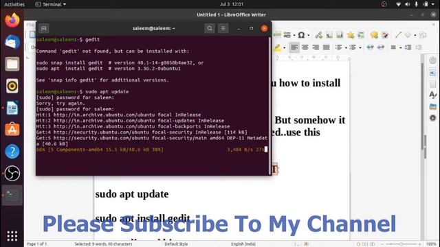 How to install gedit text editor tool on ubuntu all versions | 2022 | learn easy смотреть онлайн