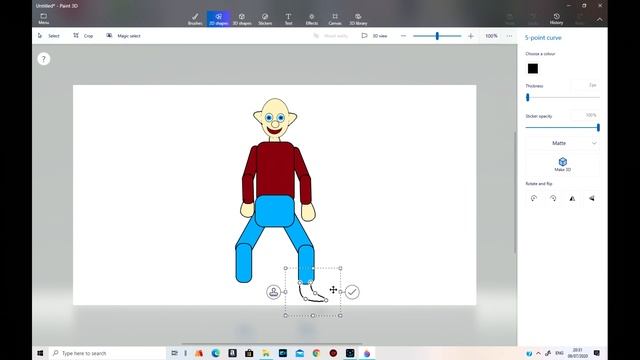 How to make a 2d Character with Paint 3d.mp4 смотреть онлайн