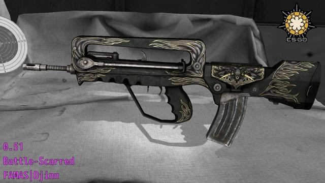 FAMAS Djinn - Skin Wear Preview смотреть онлайн