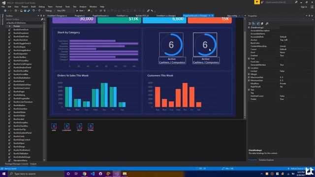 Modern Point Of Sale (POS) UI - C# WinForms смотреть онлайн