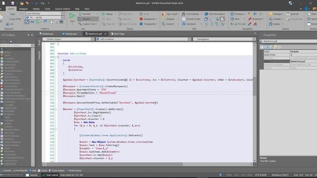 Virtual Listview and Background Worker - Powershell Studio смотреть онлайн