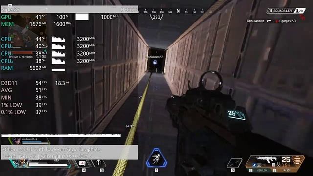 Athlon 200GE + Vega 3 = APEX LEGENDS смотреть онлайн