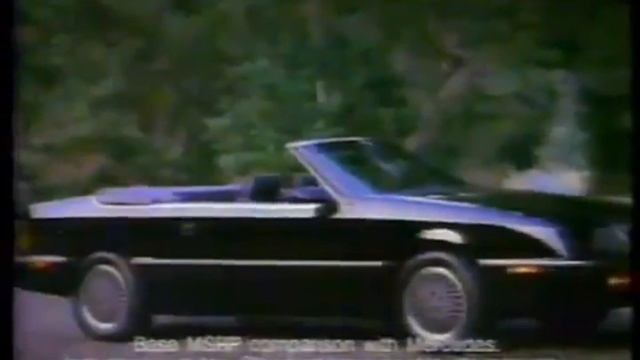 1992 chrysler lebaron gtc convertible commercial смотреть онлайн