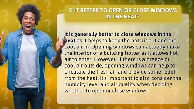 Is it better to open or close windows in the heat? смотреть онлайн