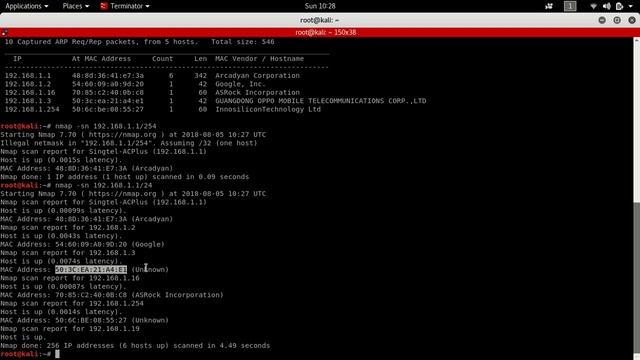 [Hacking Course] 7. Identify connected devices in Network using nmap, netdiscover смотреть онлайн