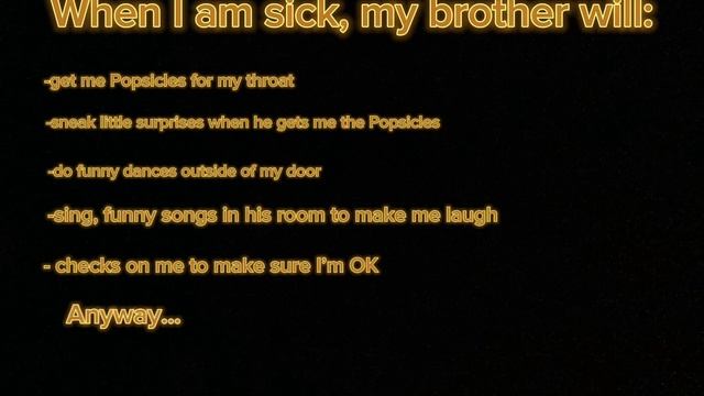 Things my brother does when I am sick ￼ смотреть онлайн