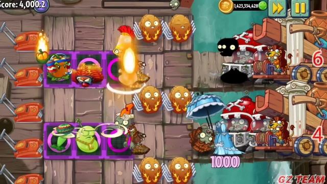 Team MULTI HIT vs Team FIRE Plants - Who Will Win? - PvZ 2 Plant Vs Plant смотреть онлайн