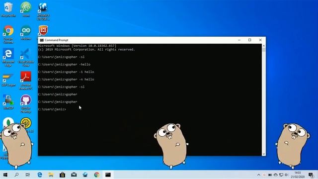 Windows Desktop Golang Mascot Application "Gopher" смотреть онлайн
