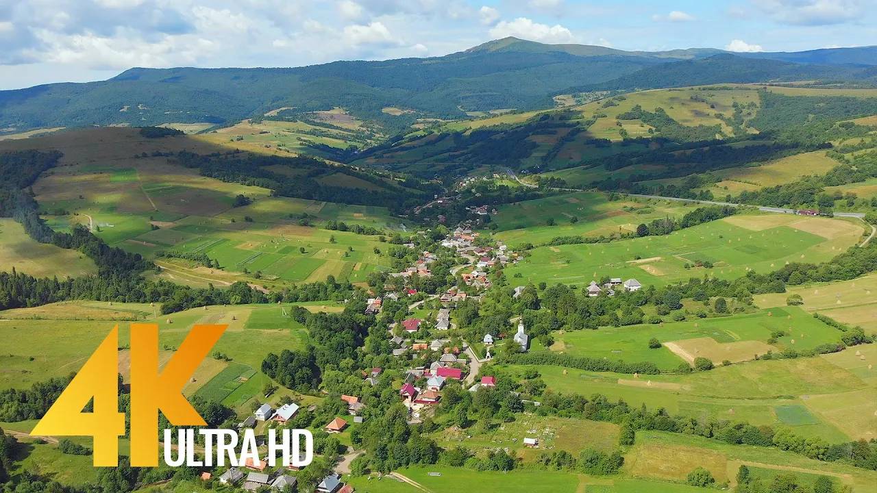 Bird's Eye View of Ukraine - 4K 10 bit Color Aerial Footage - 2 Hour Ambient Drone Film смотреть онлайн