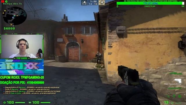 JOGANDO COUNTER STRIKE GLOBAL OFFENSIVE 🔴AO VIVO🔴 COMPETITIVO #ROXXENERGY #EXITLAG #CSGO #MKS смотреть онлайн