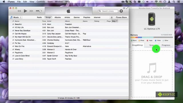 How to Sync Music from iTunes directly to LG Optimus L70? смотреть онлайн