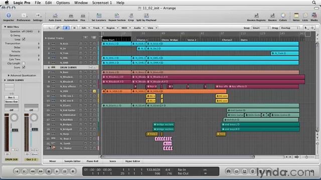 Logic Pro 9 Essential Training 11 B Alt Mixes смотреть онлайн