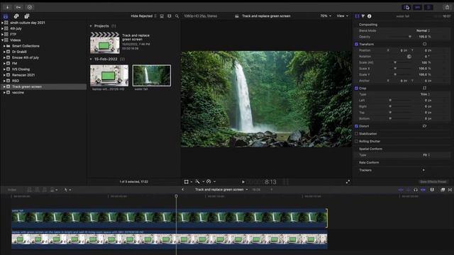 Track and replace computer green screen | Final cut pro tutorial 2022 смотреть онлайн