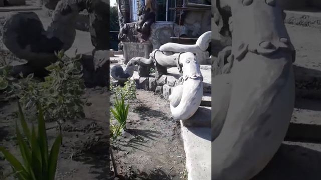 Необычные перила. Ступеньки в дом. смотреть онлайн