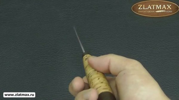 Нож Лиса (95Х18, Наборная береста, текстолит) - Златоустовские ножи (zlatmax.ru)