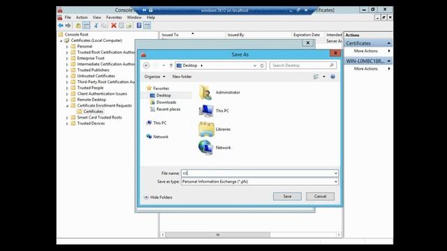 how to create and configure SHA256 rdp certificate on Windows server 2012 By Geeky Banna смотреть онлайн