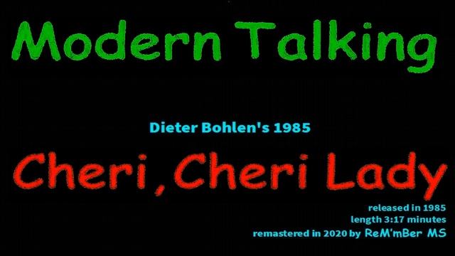 Modern Talking-Cheri, Cheri Lady смотреть онлайн