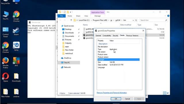 How to uninstall GPL Ghostscript 8 on Windows 10? смотреть онлайн