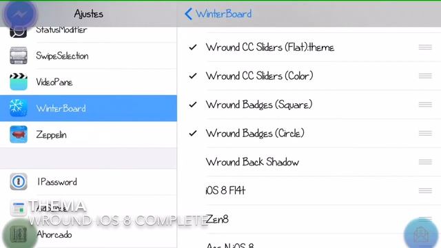 Temas Cydia #1 para iOS 8 iphone 6 plus, 6, 5s, 5 смотреть онлайн