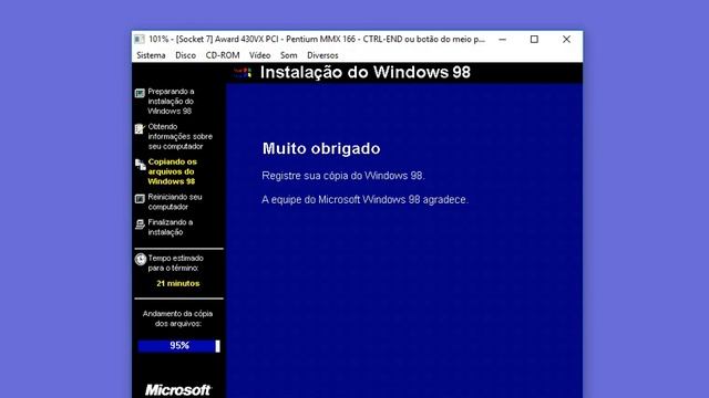 Intalando Windows 98 no PCem v14 смотреть онлайн