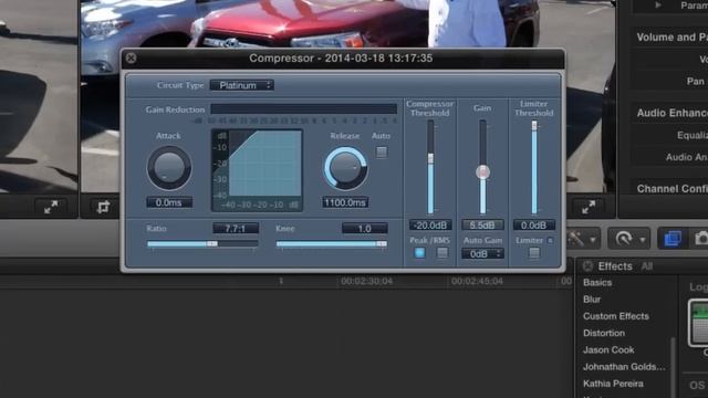 Simple EQ and Compressor Limiter in Final Cut Pro X смотреть онлайн