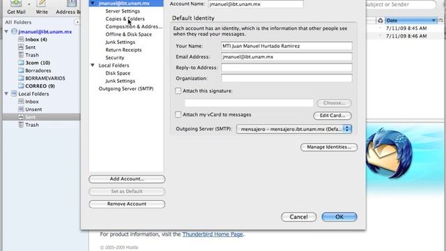 Guardar correo localmente en Thunderbird MACOS смотреть онлайн