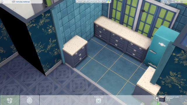 Строю дом в симс, используя ОДИН цвет | The Sims 4 Build | смотреть онлайн