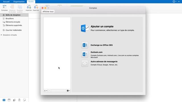 Outlook 2016 (Mac): messagerie 1 - ajouter un compte смотреть онлайн