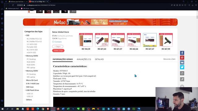 NETAC NV5000 PCIe 4 0 - O MELHOR DA CATEGORIA, MAS TESTADO NO PCIe 3 0 - VEJA OS RESULTADOS!! смотреть онлайн