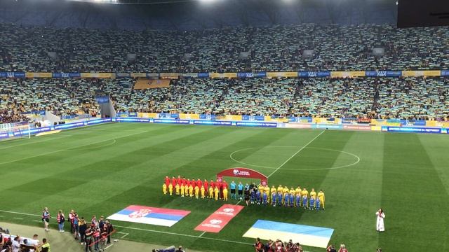 Гимн Украины на матче с Сербией смотреть онлайн