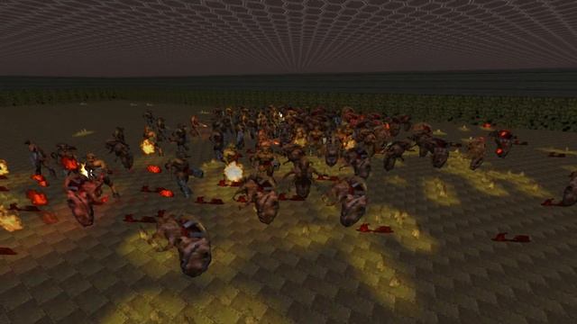 100 Cyberdemon vs 100 Mother Demon - BOSS BATTLES - DOOM 64 Monster Infighting смотреть онлайн