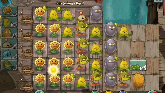 Plants vs. Zombies 2 Pirate Seas and Yeti ios iphone gameplay смотреть онлайн
