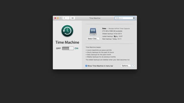 MAC OS X Yosemite Tutorial: time machine backup смотреть онлайн