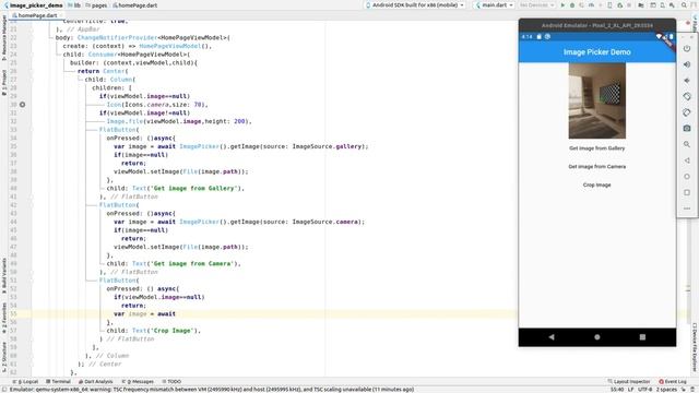 Flutter image picker and image cropper example with flutter state management provider смотреть онлайн
