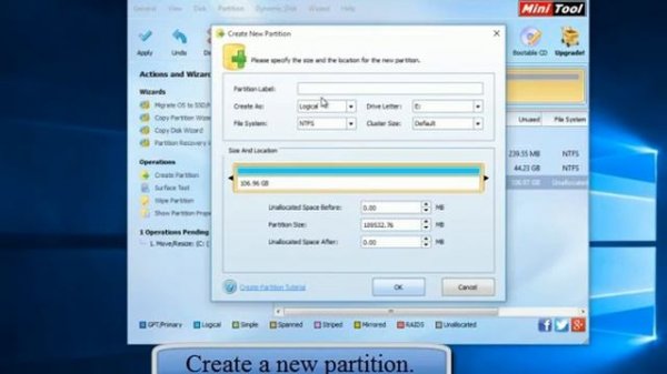 MiniTool Partition Wizard - Manage Windows 10 Partitions