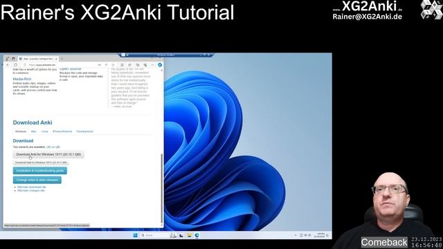 Rainer's XG2Anki Tutorial #1: Installing Anki on your desktop computer смотреть онлайн