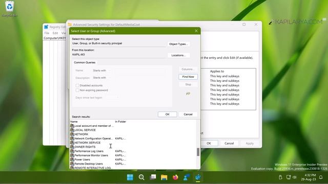 Take ownership of registry keys in Windows 11 смотреть онлайн