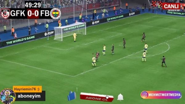 FENERBAHÇE GAZİANTEP MAÇI CANLI İZLE