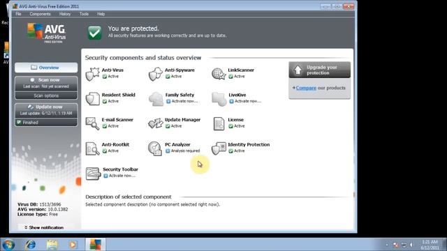 AVG Anti-Virus Free Edition 2011 Anti-Malware Test Part 1 смотреть онлайн
