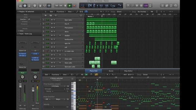 Game of Thrones - Main Theme (Logic Pro X) Midi File смотреть онлайн