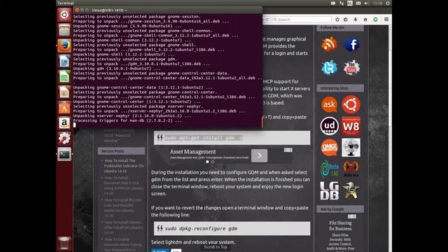 How To Install GDM On Ubuntu 14.10 смотреть онлайн