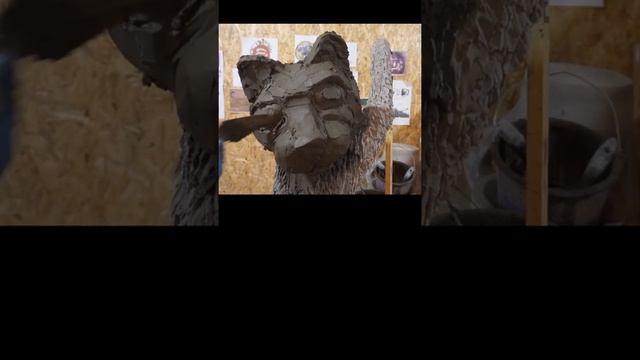 Лепим коту мордочку. Арт-бетон. смотреть онлайн